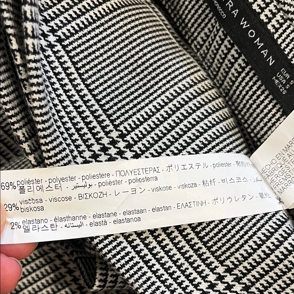 Zara Gray Checkered Midi Skirt - Picture 5 of 5